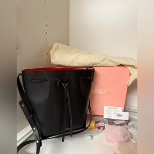Mansur Gavriel Mini Leather Bucket Bag
